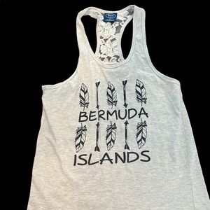 Bermuda Lace Tank Top- Size Small